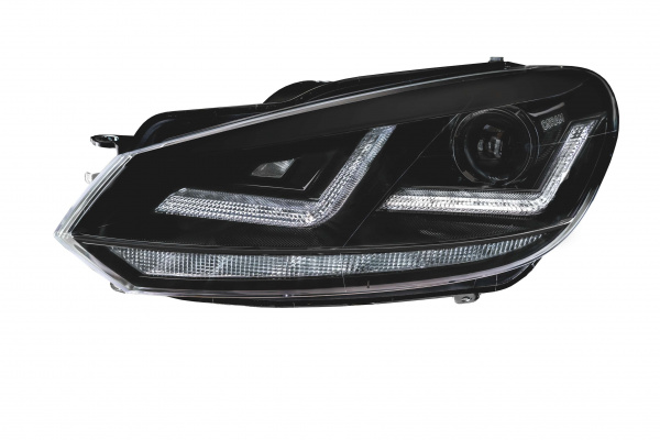 OSRAM XENARC LEDriving Tagfahrlicht Scheinwerfer für VW Golf 6 08-12 schwarz